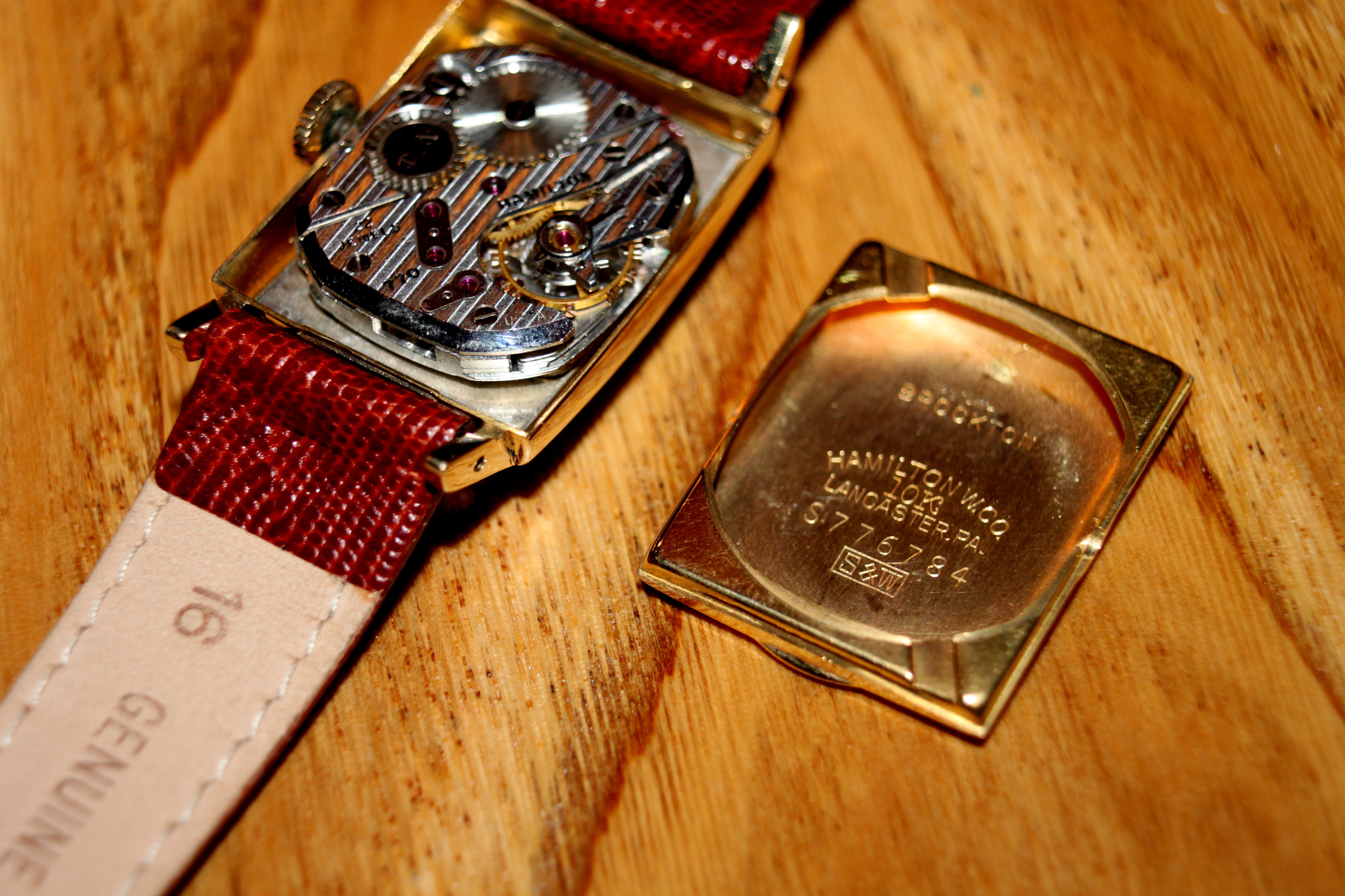 Hamilton Brockton 10K Solid Gold Watch